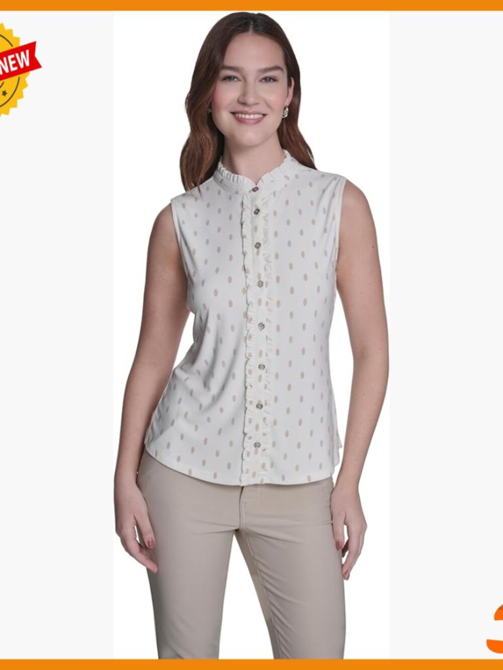 Sleeveless Plaid Button-Down Shirt, Collared Neck, Versatile Workwear